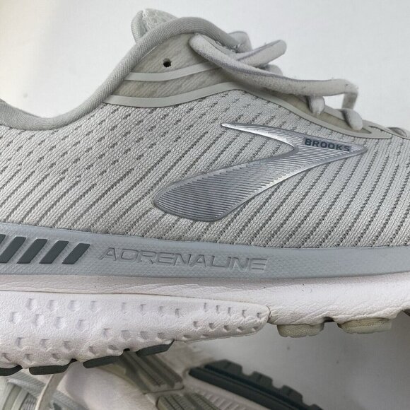 Brooks Womens Adrenaline GTS 20 1202961B153 White Running Shoes Size 10.5 Wide - Picture 11 of 16